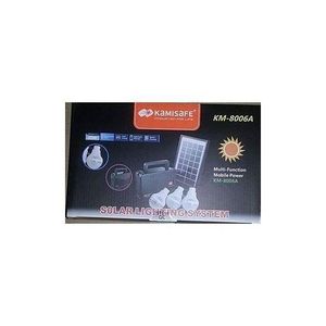 Kamisafe KM-8006A- Elegant Solar Lighting System - Black