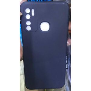 Black Soft Silicone Back Cover Case for Tecno Spark 5– Slim, Shockproof & Anti-Slip Protection