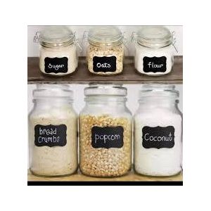 160pcs Chalkboard Labels Reusable Blackboard Stickers for The Kitchen, Pantry, Mason Jars, Wine Glasses