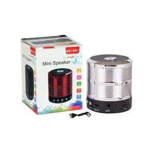 WS 887 Mini Bluetooth Wireless Speaker – multicolor. Hands-Free Calls, FM Radio, TF Card Support, Long-Lasting Battery