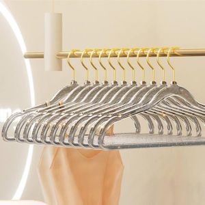 Set of 5 Glitter Acrylic Luxury Hangers - Grey