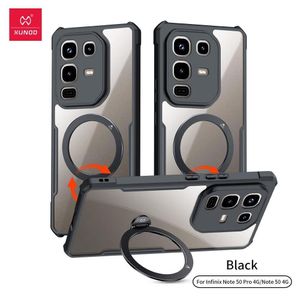 Xunod Non-Yellowing crystal clear hard Antiscratch cover wth magsafe gor infinix Note 50pro+