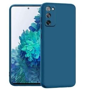 Soft Flexible Silicone Case for Samsung Galaxy S20, Shockproof Anti-Scratch Slim TPU Protective Back Cover (Blue)