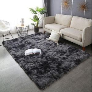 Tie-dye Gradient Color Plush Rug Simple Living Room Rug Home Bedroom Full Shop Bedside Floor Mat (80*160cm)