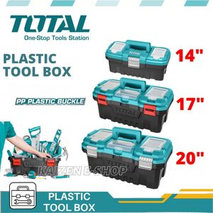 TOTAL Tool Box 14'' / 17'' / 20'' / Plastic Toolbox Best Quality