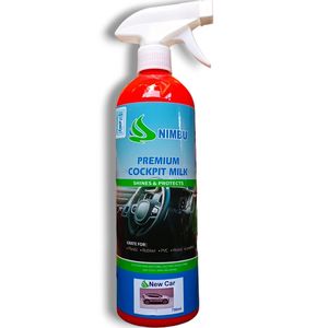 NIMBU Premium Satin Cockpit Milk (NEW CAR) Dashboard Alcantara Plastic Leather Lexin Car Interior Cleaner Polish & Shine As Dr Marcus Turtle Wax Winso bc