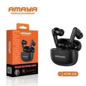 Amaya ATW-330 Wireless Earbuds, Black