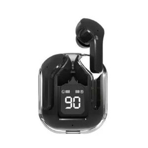 Cool Transparent Design Wireless Bluetooth Earphones Macaron Colors Touch Control AirPods LED Digital Display HiFi Dual Stereo Earpods Noise-canceling Headphones Type-C Interface For IOS & Android