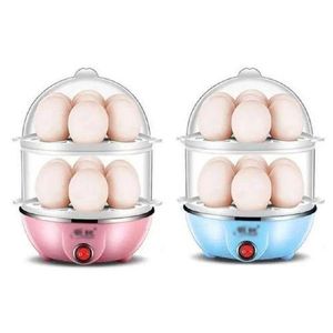 2-Layer Electric Egg Boiler & Steamer - 14 Egg Capacity with Auto Shut-Off