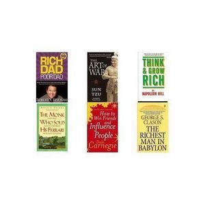 Jumia Books Rich Dad Poor Dad (Robert Kiyosaki), The Art of War (Sun Tzu), Think and Grow Rich (Napoleon Hill), The Monk Who Sold His Ferrari (Robin Sharma), How to Win Friends and Influence People (Dale Carnegie), The Richest Man in Babylon (George S.