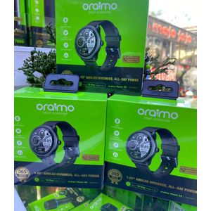 Oraimo Watch 5R Smart Watch with 1.43" AMOLED Display, Bluetooth Calling, Health Monitoring, Multiple Sports Modes, IP68 Waterproof, Long Battery Life, Durable Plastic