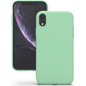 Soft Flexible Silicone Case for Apple iPhone XR, Shockproof Anti-Scratch Slim TPU Protective Back Cover (Mint Green)