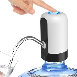 Water Bottle Pump 5 Gallon USB Charging Automatic Drinking Portable Electric Water Dispenser.Back and white