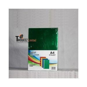 A4 pvc transparent binding sheets (100sheets)/green