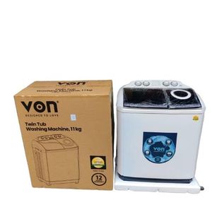 VON 11Kg Washing Machine, Twin Tub, wash and spin