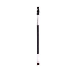 Professional Double-Ended Angled Eye Brow and Spoolie Brush