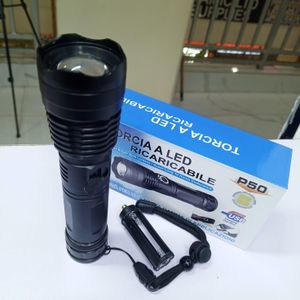 P50 LED Camping Flashlight – 2000 Lumens Rechargeable Waterproof Zoom Torch