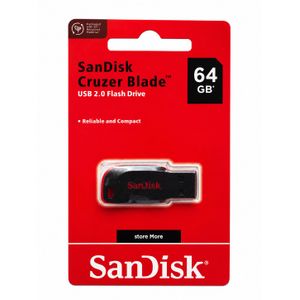 Flash Drive SAN DISK CRUZE BLADE 64GB STORAGE 2.0USB DRIVE