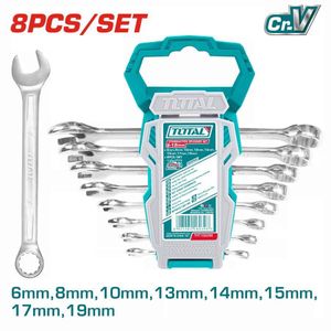 TOTAL THT102286 8pcs combination spanner set Size:6-19mm
