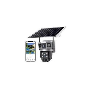 Solar Light 4g Solar Powered PTZ Camera V380 Pro Dual Lens Solar Camera