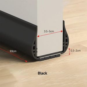 Un Branded Black double layer door sealer strip