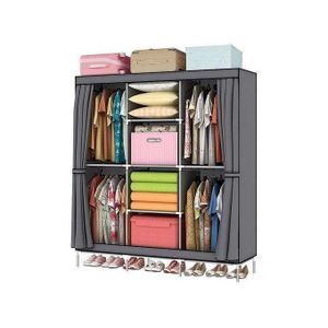  Bedroom Wardrobes DIY Non-woven Fold Wardrobe Portable Storage Closet With Zipper Cabinet Bedroom Furniture Wardrobe Durable And Easy To Assemble Portable Closet Storage Organizer