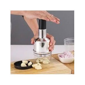 Manual Food Chopper Stainless Steel Garlic & Onion Cutter