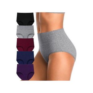 Share this product    4pcs Cotton Underwear High Waisted Full Briefs Soft Stretch Breathable Ladies Panties