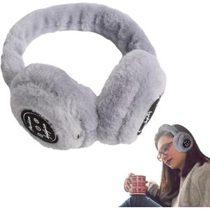 Warm Earmuff Headphones Warm Folding And Portable Computer Fuzzy Headset Women,Autumn And Winter Modern 5.0 Over The Ear Headphones, Wireless Headphones For Running And Workouts Tabe-sg