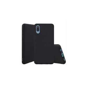 Silicone Back Cover for Samsung Galaxy A02 - Black, anti-fingerprint, anti-scratch, durable silicone case