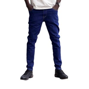 Deep blue slim fit men jeans