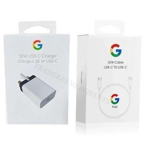 Google Pixel Charger 30W USB-C With Fast C To C Charge And Sync Cable