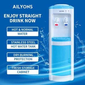 AILYONS Electric Free Standing Hot and Normal Water Dispenser with 2 Taps 