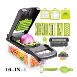 16 in 1 Multifunctional Vegetable Cutter Vegetable Chopper Mandoline Slicer Vegetable Slicer Grater Set