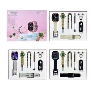 Luxury Smart watch A89 plus Smart watch for Ladies/ Men WITH  Necklace, Earrings, Bracelet, Ring, Analog watch, Smartwatch/ Perfect as a gift set