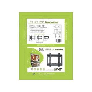 14''- 42'' TV Flat Panel Wall Bracket Holder Black