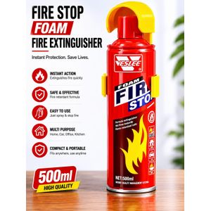 Vestee 500ml Foam Fire Extinguisher Portable Car Home Office Fire Spray