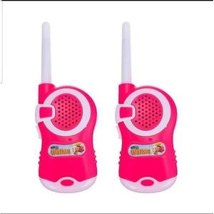 Child's Two-Way Radio Toy Set, Battery Powered, Fun Communication Device, Pink Design, Outdoor Play