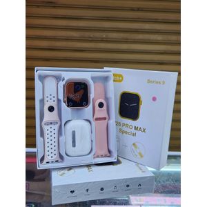 Watches and More 2-in-1 combo that integrates a smartwatch and wireless Bluetooth earpods