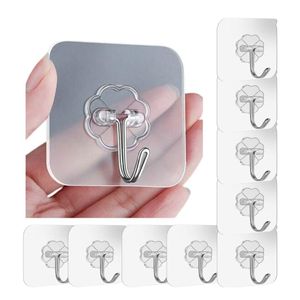 Self Adhesive Hooks for Hanging 30pc Strong Hook for Wall Hooks Without Drill Self Adhesive Hooks for Wall Clip for Clothes Wall Hook, Clips, Sticker for Cloth Hangers - 30 pieces