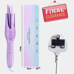 Automatic Hair Curler - Instant Salon Curls – Fast Heating, Tangle Free, UK Plug