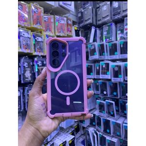 Bumper Magnetic Shockproof  Case for Samsung Galaxy S26ULTRA pink