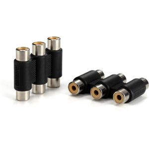RCA Adapter Triple Female to Triple Female Audio / Video Coupler