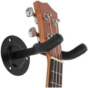Guitar Stand Wall Mount Bracket Holder, Metal Body with Foam Display Hanger Hook for Bass Electric Acoustic & Ukulele Acoustic Guitar