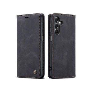 Samsung  Caseme Black Wallet Retro Leather Flip Case For  Galaxy A36