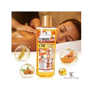 Pure Turmeric Essential Oil - 1000ml Bulk Professional Grade for Skin Brightening, Anti-Aging & Massage