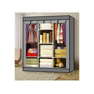  Column Portable Wardrobe Grey