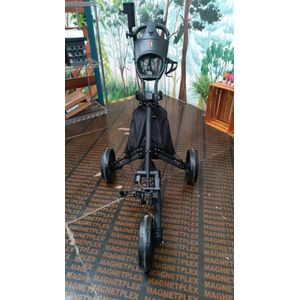 3-wheel golf trolley 360° black