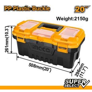 Ingco Plastic Tool Box Heavy
