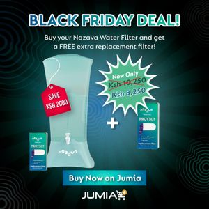 Nazava Drinking Water Filter - Black Friday Promo Extra 1 Filter - Water Purifier